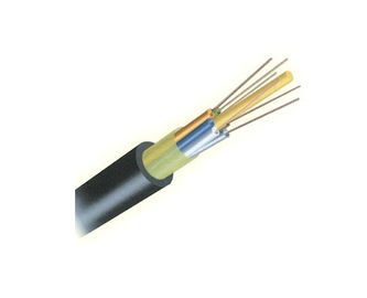 Jakość  Outdoor Loose Tube Aerial Fiber Optic Cable GYFTY With FRP Central Strengthen fabryka