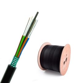 Jakość  Loose Tube Stranded GYTS Outdoor Aerial  Duct 24 Core Single Mode Fiber Optic Cable fabryka