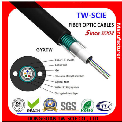 Kabel światłowodowy 4f 50 / 125 mm GYXTW z lekką konstrukcją pancerną Unitube