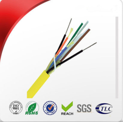 Multi-tight Buffered Fiber Optic Kabel wewnętrzny FRP Centralna konstrukcja członu