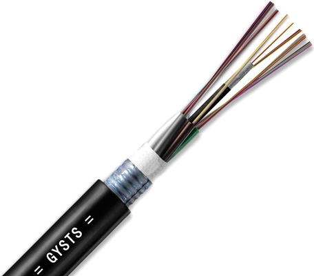 Kabel światłowodowy jednorzędowy wielowarunkowy zewnętrzny o średnicy całkowitej 9,5x18,3 mm