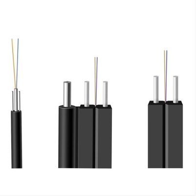 Gorąco pogalwanizowany kabel FTTH z dostosowanym kształtem PE PVC LSZH HDPE Jacket 0,45mm Steel