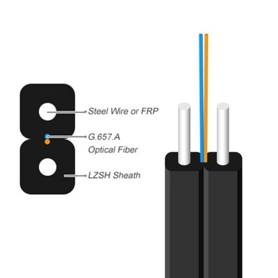 GJYXFCH Kabel światłowodowy zewnętrzny 2core FRP Drop FTTH