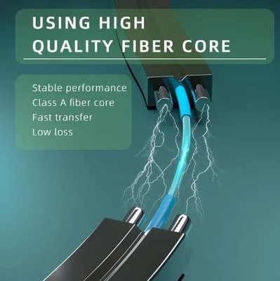 2 rdzenie jedno-tryb z 2 równoległymi FRP FTTH GJXH Drop Fiber Optical Cable