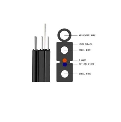Zewnętrzny 1core 2cores 4cores Self Supporting G657a1 G657a2 9/125 FTTH Drop Cable