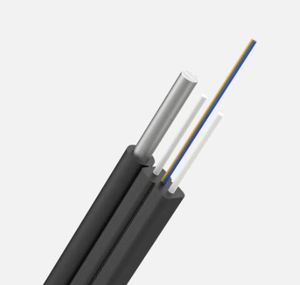 Samonośny kabel FTTH 1 rdzenia do 4 rdzenia Kabel światłowodowy wewnętrzny