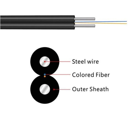 FTTH Drop Cable 1 CORE G657A2 G657A1 Kabel światłowodowy