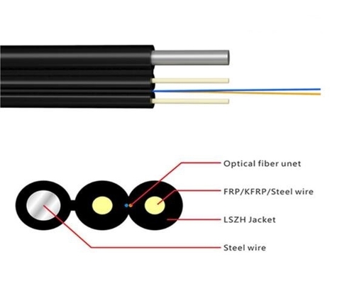 FTTH Drop Cable 1 CORE G657A2 G657A1 Kabel światłowodowy