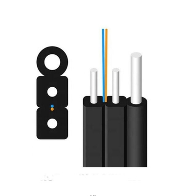FTTH Drop Cable Wire 1 Core 2 Core Steel LSZH Kabel światłowodowy dla pomieszczeń wewnętrznych i zewnętrznych