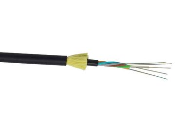 12 rdzeni światłowodowych ADSS Kabel niemetalowy Czarna osłona zewnętrzna Łatwa instalacja do telekomunikacji energetycznej