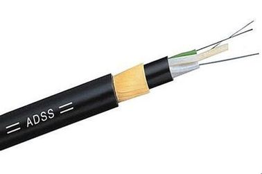12 rdzeni światłowodowych ADSS Kabel niemetalowy Czarna osłona zewnętrzna Łatwa instalacja do telekomunikacji energetycznej