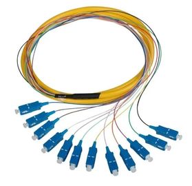 Złącze SC / UPC Fibre Optic Pigtail Końcowa powierzchnia końcówki Pre - Domed
