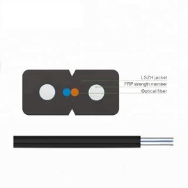Rdzeń 1/2/4 z osłoną LSZH GJXH / GJXFH FTTH FRP Single Mode Drop Cable do użytku w pomieszczeniach