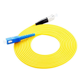 Patchcord światłowodowy FC UPC do SC UPC Simplex 3,0 mm z PCW, przewód połączeniowy z włóknem rozruchowym