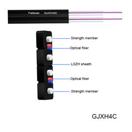 3,1 * 2,0 mm FRP Strength Member FTTH Wewnętrzny kabel światłowodowy LSZH
