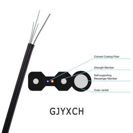 GJYXCH / GJYXFCH Zewnętrzny samonośny kabel spadowy FTTH 1/2/4 rdzeniowy jednomodowy rysunek 8 kabel światłowodowy