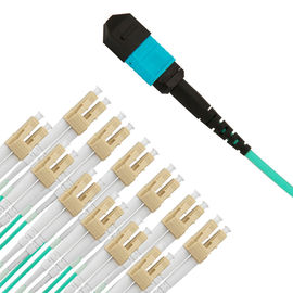 1 sztuka MPO-LC 24-rdzeniowe kable światłowodowe MPO OM3 Patchcord 3M Złącze wielomodowe
