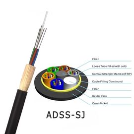 Outdoor Aerial ADSS 24 Core All-dielectric Self-supporting Fiber Optic cable