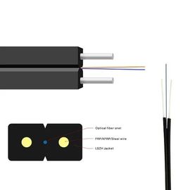 FTTH GJYXFH kabel światłowodowy w kształcie motyla Simplex Bow Type G657A1 Drop Wire Fiber Optic 2 Core