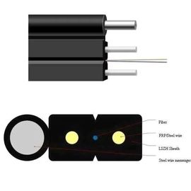 LSZH Płaszcz zewnętrzny 2 * 0,45 mm Stalowy element wytrzymałościowy Kabel światłowodowy SM FTTH