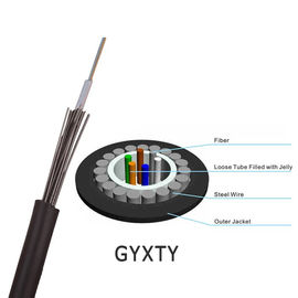 Chiny GYXTY Centralna luźna tuba Zewnętrzna antena i kanał G657A SM Kabel światłowodowy
