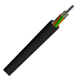 Kabel optyczny z włókna włókienniczego FRP 12 rdzenia z całkowicie dielektryczną luźną rurą GYFTY z przędzą aramidową PE/LSZH