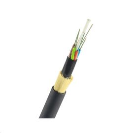 Samonośny 24-rdzeniowy kabel światłowodowy ADSS z czarną zewnętrzną powłoką PE