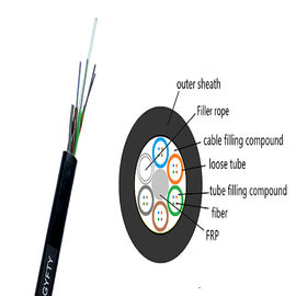 GYFTY 16 Core Loose Tube Non - Metallic &amp; Non - Armored Outdoor Fiber Optic Cable