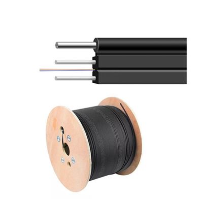 1-24 rdzeń SM G657A1 opancerzony kabel światłowodowy Sieć FTTH LSZH Czarna kurtka do wnętrz