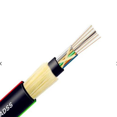 Przędza Kevlar 100M 200M 300M Rozpiętość ADSS 24 48 96 144 Kabel światłowodowy z rdzeniem