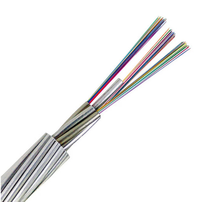 24/48-rdzeniowy kabel światłowodowy OPGW Jednomodowy przewód G652d Power Opgw Aeirlal